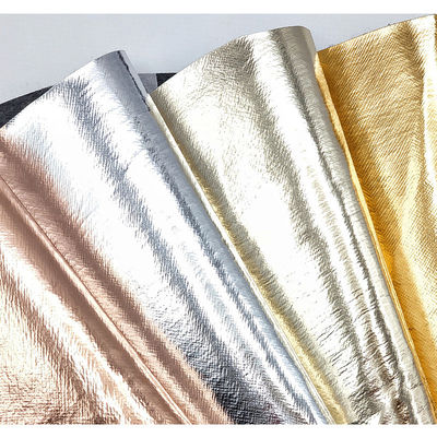 Коробки для упаковки кожи Саффиано Кросс ПВХ Металлическая пленка Фальшивая кожа Проекты