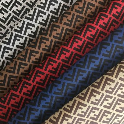 Напечатанная двойная буква F ПВХ фальшивые кожаные сумки Сумочка кошелек Телефонный чехол Пакет Подарочная коробка Кожаная ткань