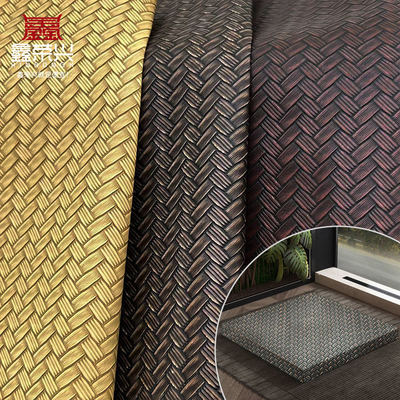 ПВХ Большой коврик Тканый узор Искусственная синтетическая кожа Упаковка Кошелек Коробка Обувь Блокнот Искусственная кожа