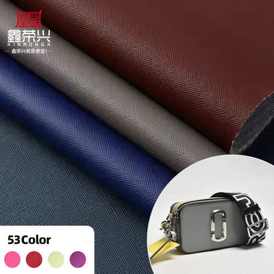 PVC Saffiano Cross Pattern Synthetic Leather для мебели шириной 54 дюйма