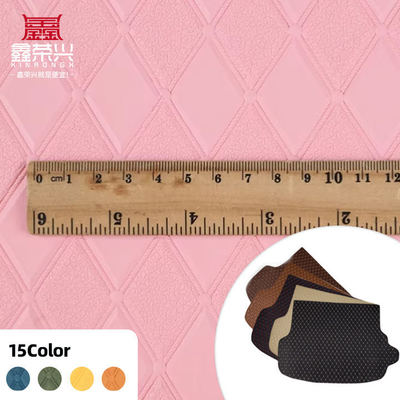 Искусственная синтетическая кожа ПВХ с ромбовидным тиснением для автомобильных сидений, диванов, сумок, декоративных целей