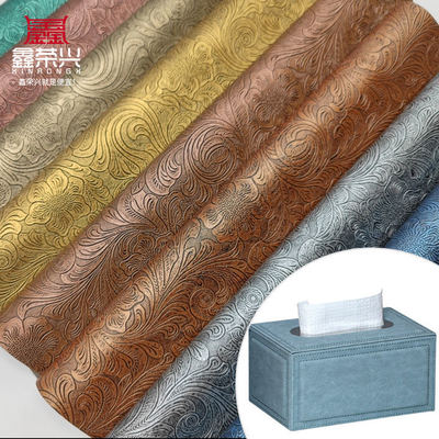 ПВХ цветочный рисунок искусственная синтетическая кожа кошелек коробка обувь Ntoebook поддельная кожаная ткань