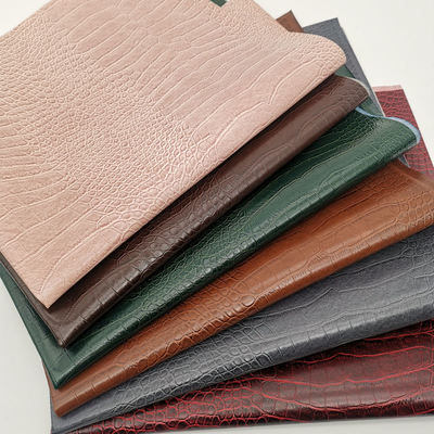 ПВХ крокодиловая зернистая искусственная синтетическая кожа для кошелька, коробки, обуви, блокнота, искусственная кожа