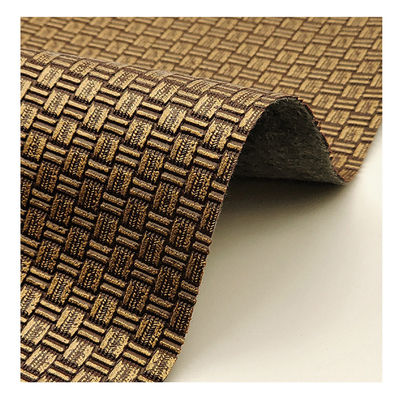 Багажный мешок Проекты из фальшивой кожи ПВХ трикотажный старинный латунь ткань