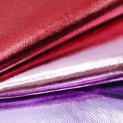 Коробки для упаковки кожи Саффиано Кросс ПВХ Металлическая пленка Фальшивая кожа Проекты