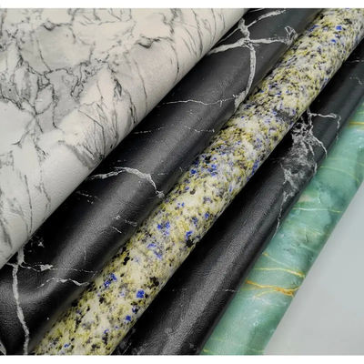 0.7мм водонепроницаемый PU синтетическая кожа фальшивый матовый мраморный шаблон