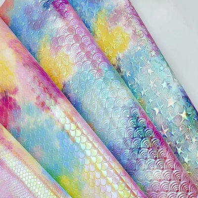 Многофункциональная лазерная гравировка ПУ кожа водонепроницаемая ПУ поддельная кожа красочная