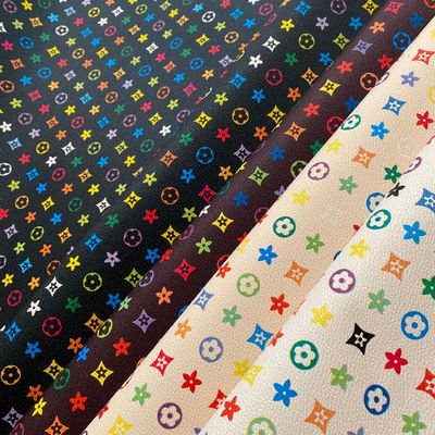 ПВХ Синтетическая фальшивая кожа Противоположное Пентагон Напечатанный