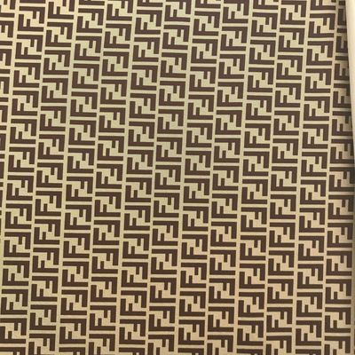 Напечатанная двойная буква F ПВХ фальшивые кожаные сумки Сумочка кошелек Телефонный чехол Пакет Подарочная коробка Кожаная ткань