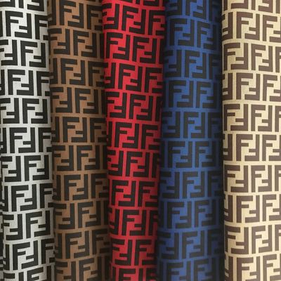 Напечатанная двойная буква F ПВХ фальшивые кожаные сумки Сумочка кошелек Телефонный чехол Пакет Подарочная коробка Кожаная ткань