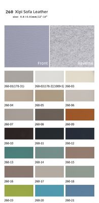 0.8 мм Толщина ПВХ кожа с тонким зерном, расчесываемая тканью, подкрепленная тканью, для мебели