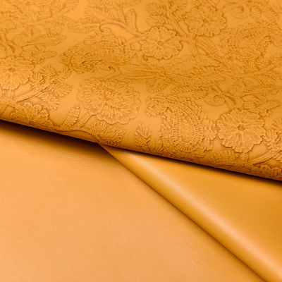 3D ретро цветочная рельефная кожа из ПВХ для сумок упаковка коробка декоративная ткань Placemat фальшивая кожа