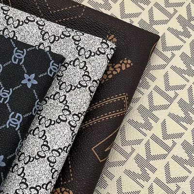 Печатная ПВХ кожаная ткань толщиной 0,5 мм для сумок, блокнотов, чехлов для телефонов