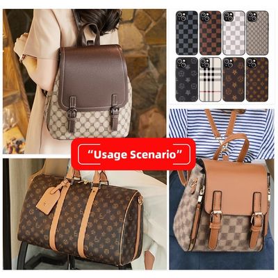 Оптовая печатная искусственная кожа из ПВХ для сумок, чехлов для телефонов и ковриков для стола