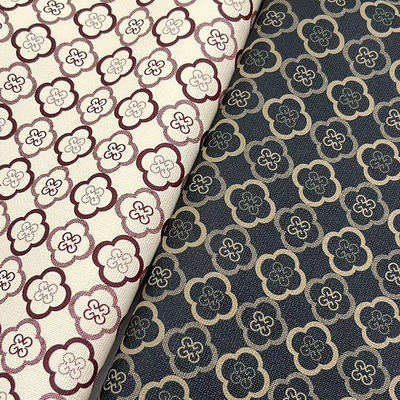 ПВХ искусственная кожа с принтом в виде четырехлистного клевера для сумок, упаковки, блокнотов, чехлов для телефонов, искусственная кожа