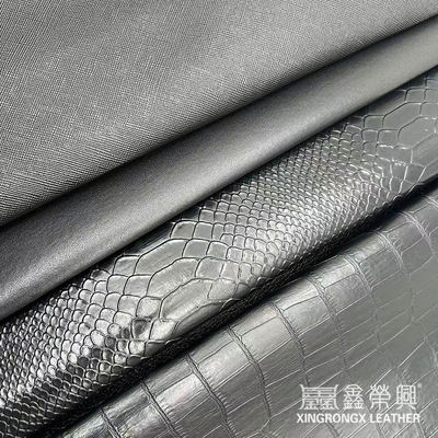 Оптовая ПВХ искусственная кожа кошелек коробка обувь блокнот Личи животный тканый крестообразный узор искусственная синтетическая кожаная ткань