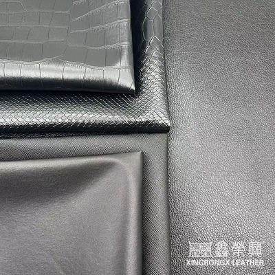 Оптовая ПВХ искусственная кожа кошелек коробка обувь блокнот Личи животный тканый крестообразный узор искусственная синтетическая кожаная ткань