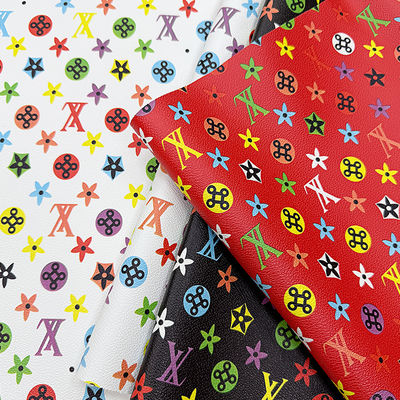 Водонепроницаемая печатная PVC фальшивая кожа для сумок и ремесел