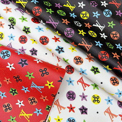 Водонепроницаемая печатная PVC фальшивая кожа для сумок и ремесел