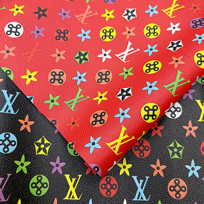 Водонепроницаемая печатная PVC фальшивая кожа для сумок и ремесел