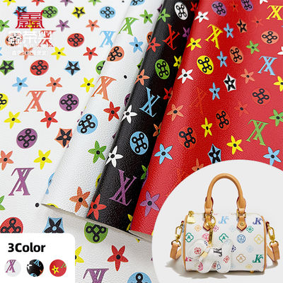 Водонепроницаемая печатная PVC фальшивая кожа для сумок и ремесел