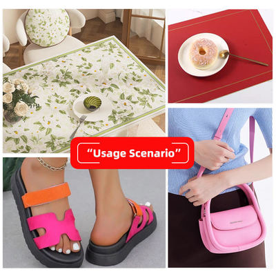 Полу-ПУ двойной лицевой синтетической кожи толщиной 1,5 мм для сумок обувь обивка