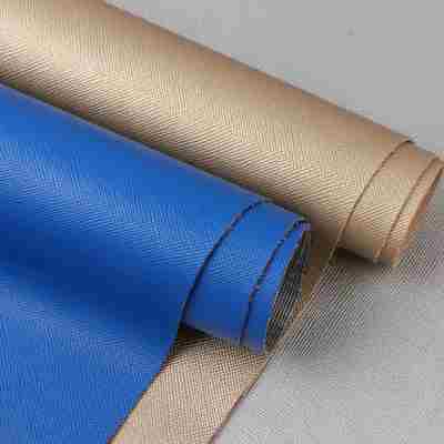 PVC Saffiano Cross Pattern Synthetic Leather для мебели шириной 54 дюйма