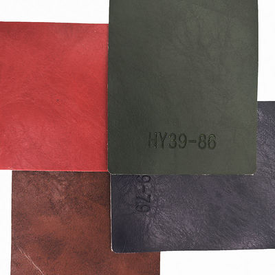 PVC Crazy Horse Oil Wax Фальшивая кожа для мебели шириной 54 дюйма