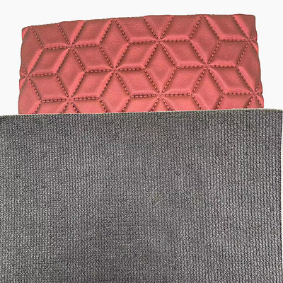 Пользовательский ПВХ ромбовидный вышитый стеганый жемчужный синтетический кожаный иглопробивной пенопласт для чехла сиденья автомобиля, дивана, искусственной кожаной ткани