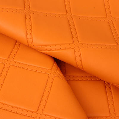 ПВХ Ромбовидная перфорация Тисненый стиль Искусственная синтетическая кожа для автомобильных сидений, диванов, декоративных сумок, искусственная кожа