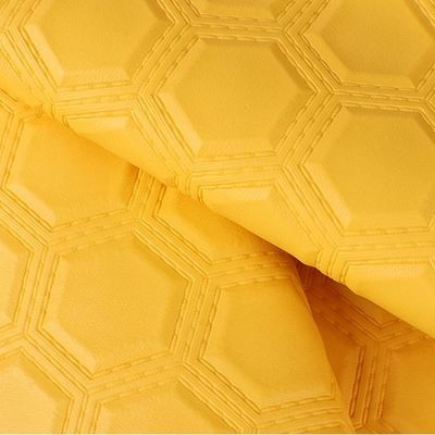 ПВХ вышивка шестиугольная рельефная искусственная синтетическая кожа для автомобиля Ноги Автомобильные сиденья Диван Декоративная сумка Поддельная кожаная ткань