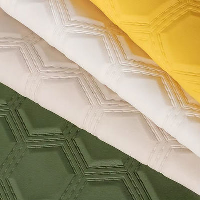 ПВХ вышивка шестиугольная рельефная искусственная синтетическая кожа для автомобиля Ноги Автомобильные сиденья Диван Декоративная сумка Поддельная кожаная ткань