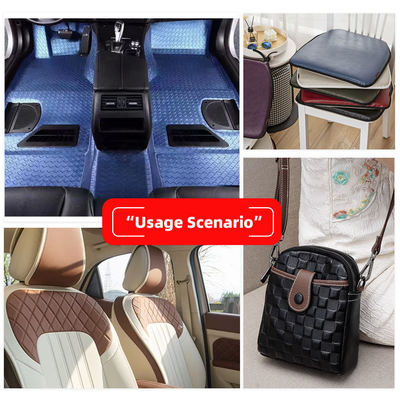 ПВХ вышивка шестиугольная рельефная искусственная синтетическая кожа для автомобиля Ноги Автомобильные сиденья Диван Декоративная сумка Поддельная кожаная ткань