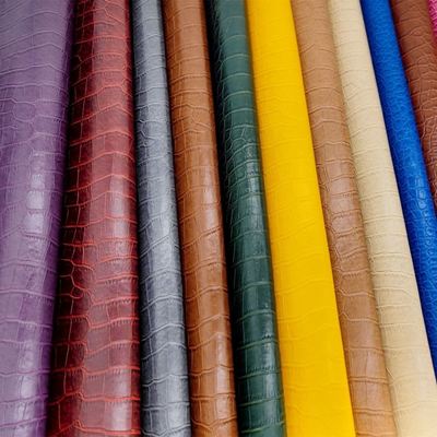 ПВХ крокодиловая зернистая искусственная синтетическая кожа для кошелька, коробки, обуви, блокнота, искусственная кожа