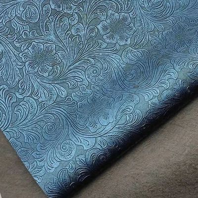 Тисненая ПВХ искусственная кожа с цветочным узором для кошельков, коробок, обуви, блокнотов, декоративных сумок - прочные материалы из искусственной кожи