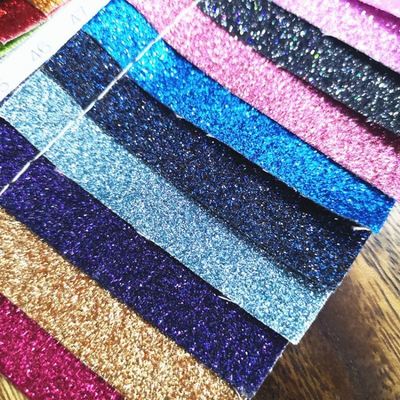 Оптовая торговля PU Glitter Powder Grain Synthetic Leather Wallet Case Shoes Notebook Кожаная ткань
