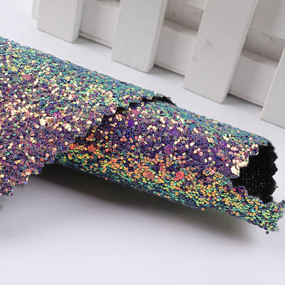 Эластичный PU искрящийся блестящий кусочек шестиугольный блестящий ткань синтетическая кожа для обуви сумки локоть ремесла шляпа фальшивая кожа ткань