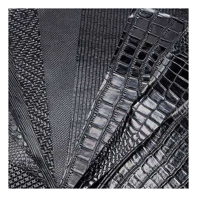 Высокоблестящий рисунок из ПВХ синтетической кожи рисунок из животных обувь сумки и сумки фальшивая кожаная ткань