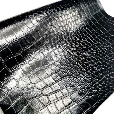 Выделите крокодиловую искусственную кожу из ПВХ для обуви, сумок и коробок, дешевая искусственная кожа
