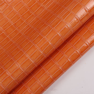 Высокоблестящий ПВХ Бамбук Узоры зерна Искусственная синтетическая кожа Декоративные обувь Сумки Коробка Фальшивая кожаная ткань
