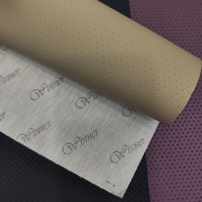 Горячая продажа ПВХ воздушные отверстия синтетическая искусственная перфорированная кожа Автомобильный кресло отделки диван Кровать Автомобильное сиденье фальшивая кожаная ткань