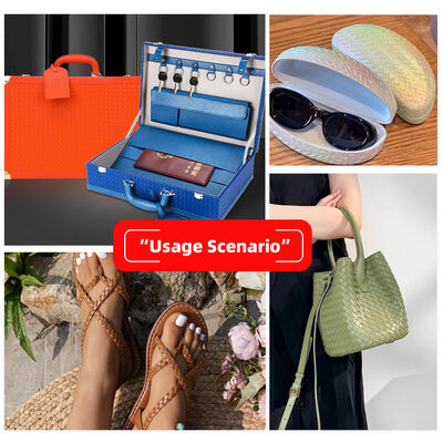 Synthetic PVC Artificial Leather Fabric Embossed Woven Pattern Stretch Waterproof Furniture Craft Sofa Chair Car Seat Bag Decor