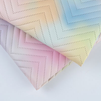 Новая модная искусственная кожа из полиуретана с градиентным принтом для дивана, декоративной сумки, упаковочной коробки, виниловая искусственная кожа