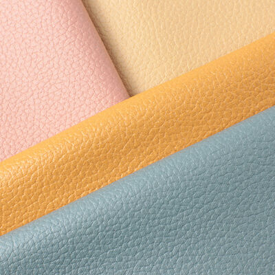 Полу-ПУ Leatherite Tech Ткань Дыхательная Большая Литчи Зерно Синтетическая кожа для дивана Стул Автомобильный ремень безопасности Поддельная кожаная ткань