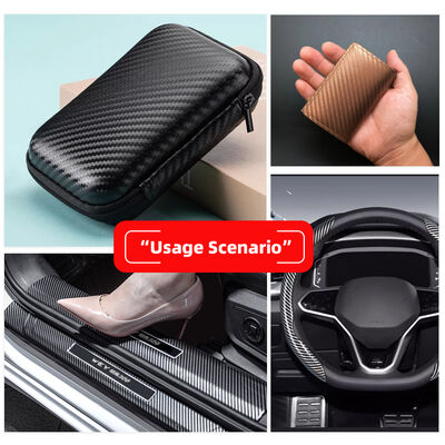 Водонепроницаемая эластичная PU углеродные волокна синтетическая кожа для одежды телефонные чехлы рукава коробки прочные фальшивые кожаные ремесла одежда