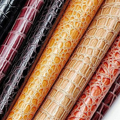Горячая распродажа ПВХ глянцевая искусственная кожа с тиснением под камень для обуви, сумок, ноутбуков, мебели