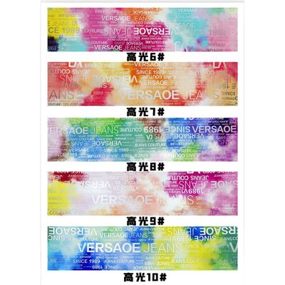 PU Rainbow Letter Print Magazine Design Synthetic Leather Waterproof Faux Leather Fabric for Luggage Bag Cosmetic Furniture/Sofa