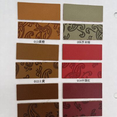 PU Pressed Embossed Synthetic Faux Leather Fabric Waterproof Elastic Car Seat Decorative Upholstery Chair Shoe Bag Table Mat