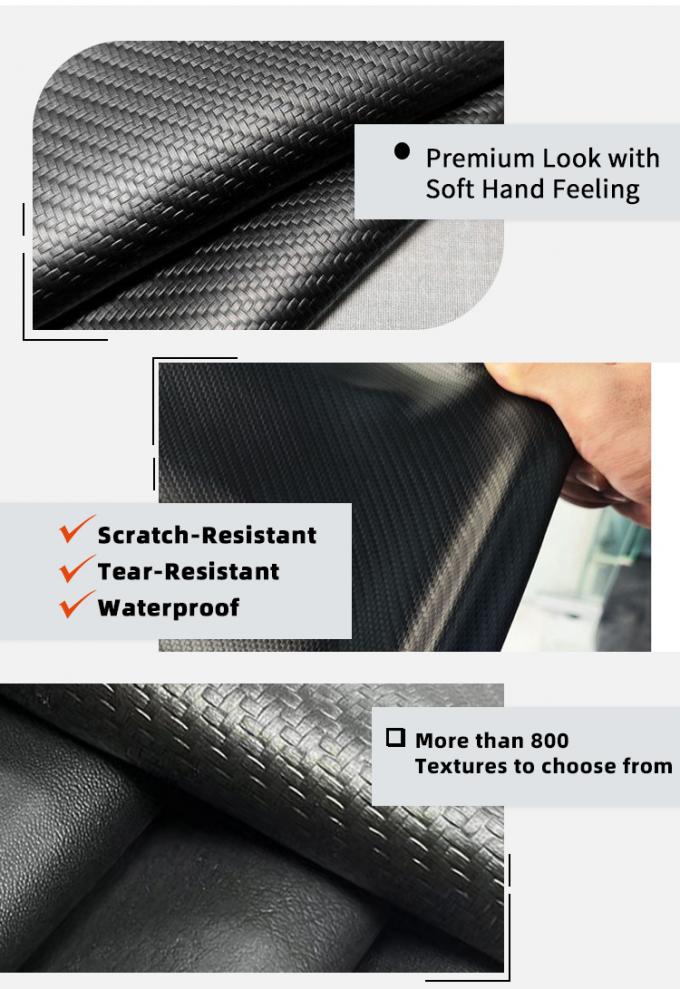 Эластичная искусственная синтетическая кожа с тиснением из ПВХ для чехлов сидений мотоциклов, велосипедов, диванов, автомобилей, искусственные кожаные материалы 5