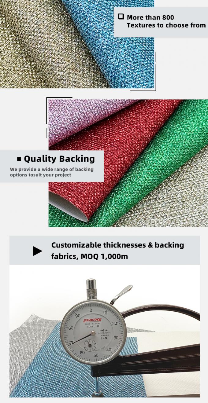 Блестящая грубая блестящая ПВХ синтетическая кожа для подкладки обуви для ювелирных изделий, ремесел, багажа, упаковки, искусственной кожи, дивана 5